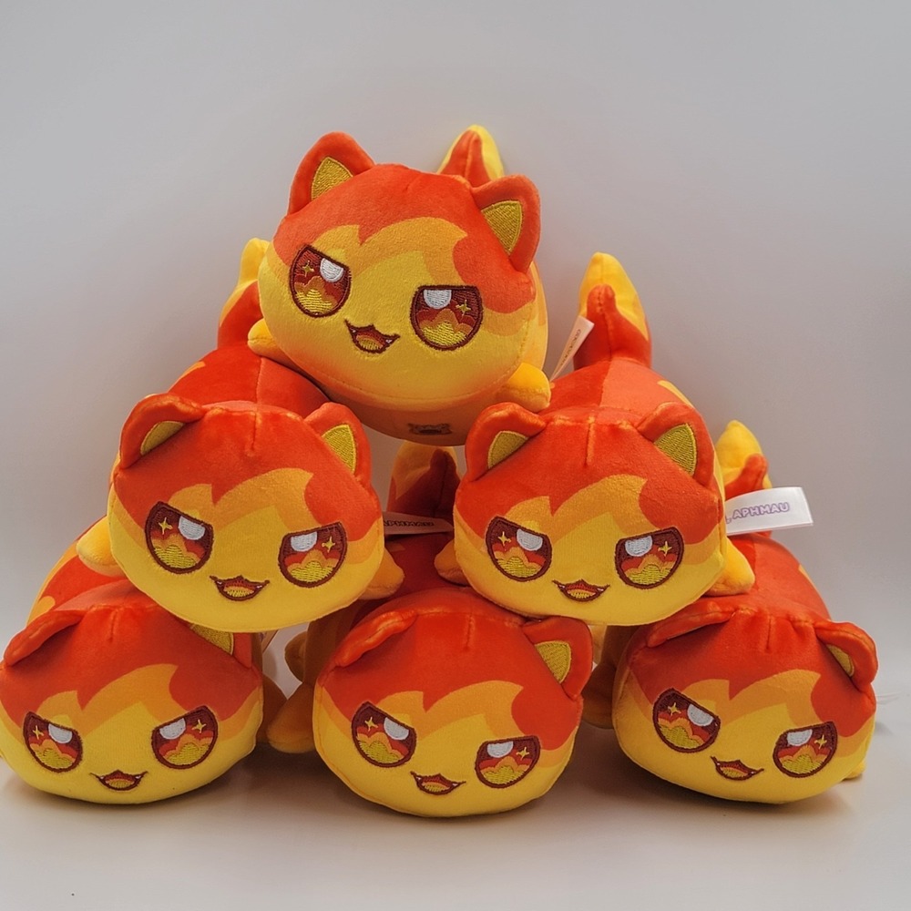 Aphmau MeeMeows Plush Fire Cat Litter 8 Elemental‎ Series Read